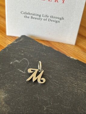 New James Avery small script initial M